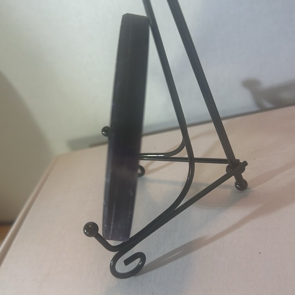 174g crescent moon fluorite purples and hint of yellow slice - Picture 2 of 2